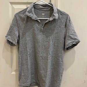 Grey polo slim shirt. Size medium